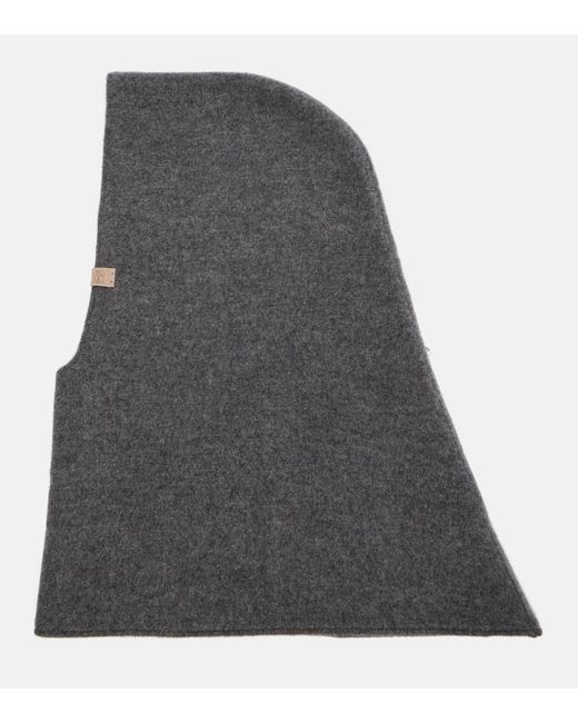 Brunello Cucinelli Gray Kapuze Aus Wolle Und Kaschmir