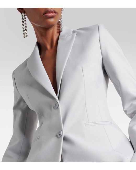 Off-White c/o Virgil Abloh Gray Blazer Corporate