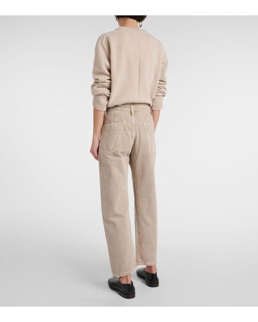 Lemaire Natural High-Rise Straight Jeans Twisted