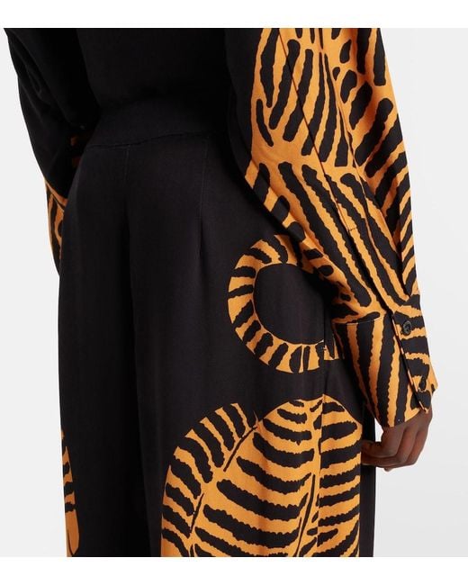 Farm Rio Blue Weite Hose Tiger