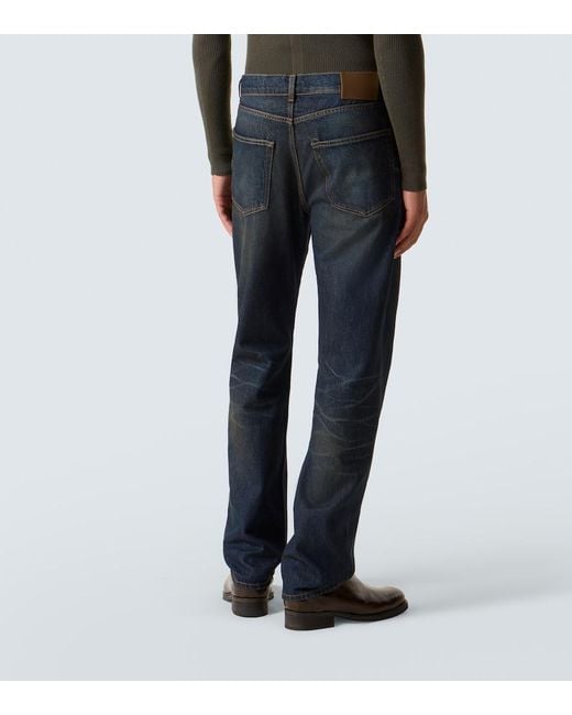 Our Legacy Blue Mid-Rise Slim Jeans for men
