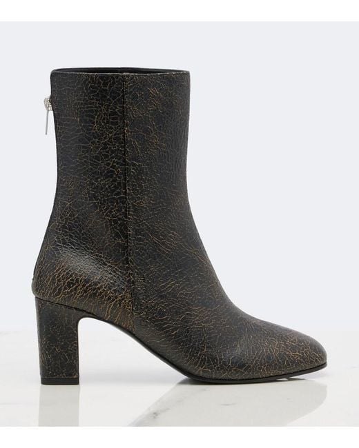 Jimmy Choo Black Daze Leather Ankle Boots