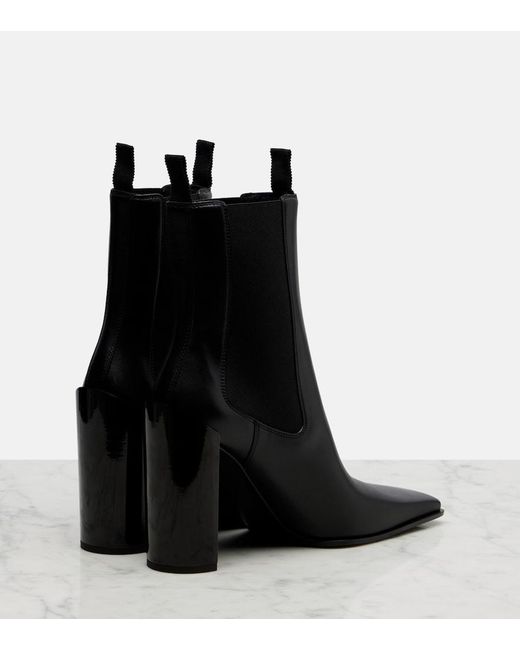 Alaïa Black 90 Leather Chelsea Boots