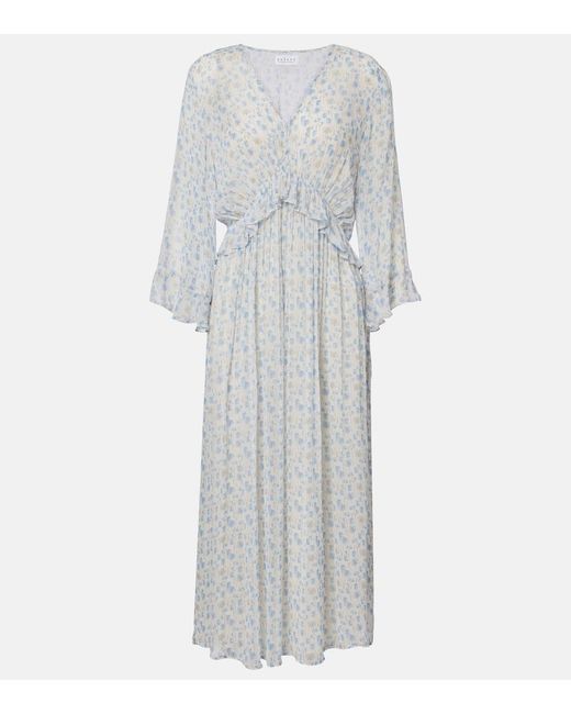 Velvet Gray Aerin Floral Sheer Maxi Dress