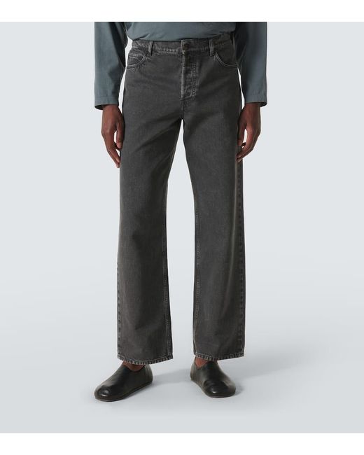 Jeans A Gamba Larga Ross di The Row in Gray da Uomo