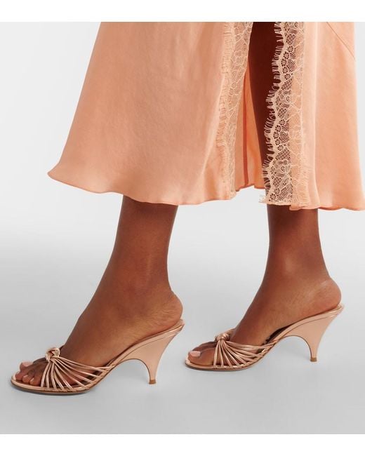 Poupette Pink Luli Lace-Trimmed Satin Slip Dress