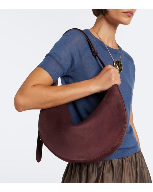 Borsa A Spalla Bean Large di Joseph in Purple
