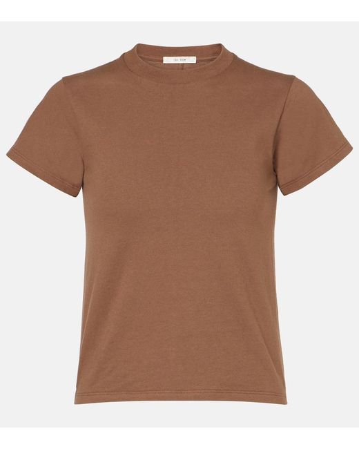 The Row Brown Tommy Cotton And Silk Top