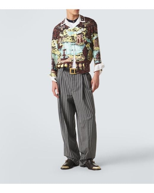 Versace White Medusa Cotton-Blend Jersey T-Shirt for men