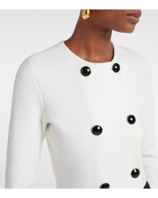 Dorothee Schumacher Natural Sharp Ambition Wool-Blend Jacket