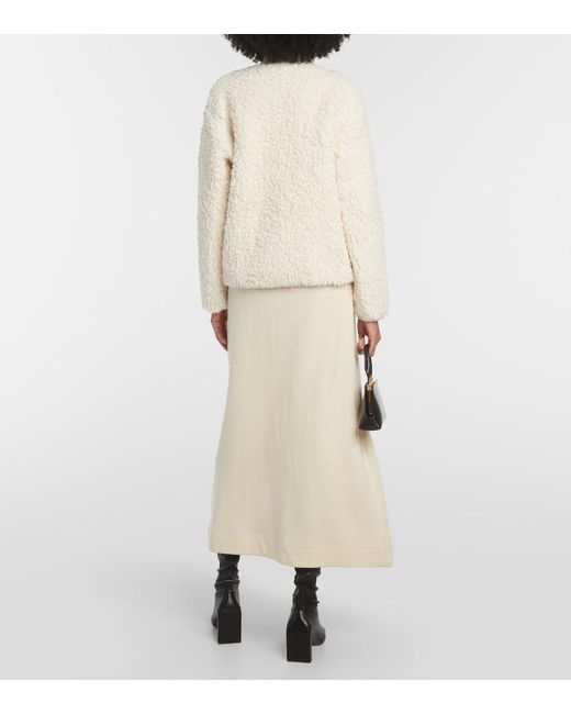Jil Sander Natural Teddy Jacket