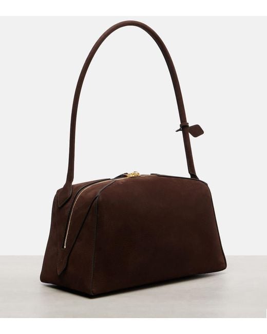 Alaïa Brown East West Leather Shoulder Bag