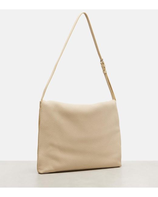 The Row Natural Nan Leather Shoulder Bag