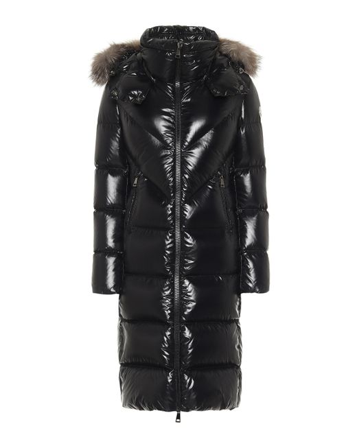 Moncler Ribafur Hooded Down Coat In Black Lyst