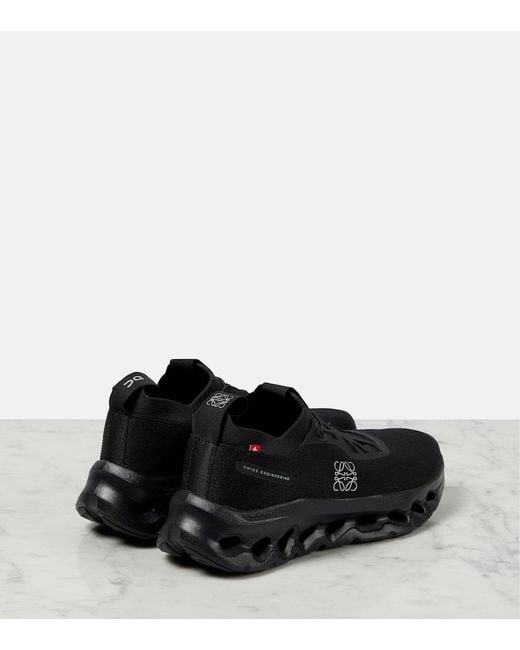Loewe Black + On Cloudtilt Sneakers Aus Recyceltem Stretch-strick