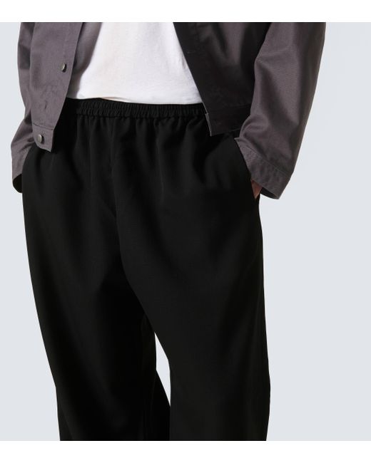 Acne Black Mid-rise Wide-leg Pants for men