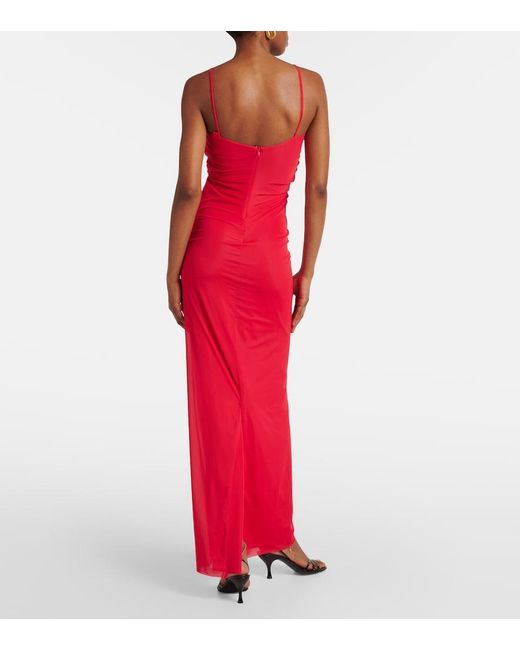 Christopher Esber Red Molded Venus Maxi Dress