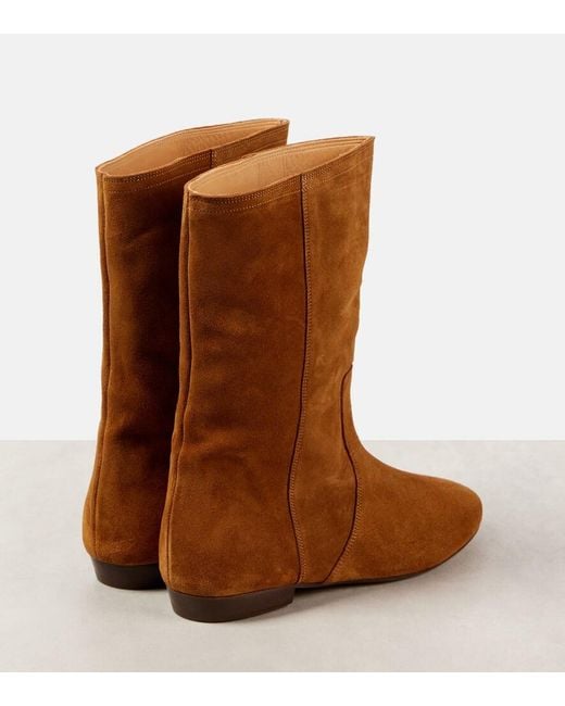 Isabel Marant Brown Stefa Suede Ankle Boots