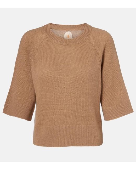 Jardin Des Orangers Brown Wool And Cashmere Sweater