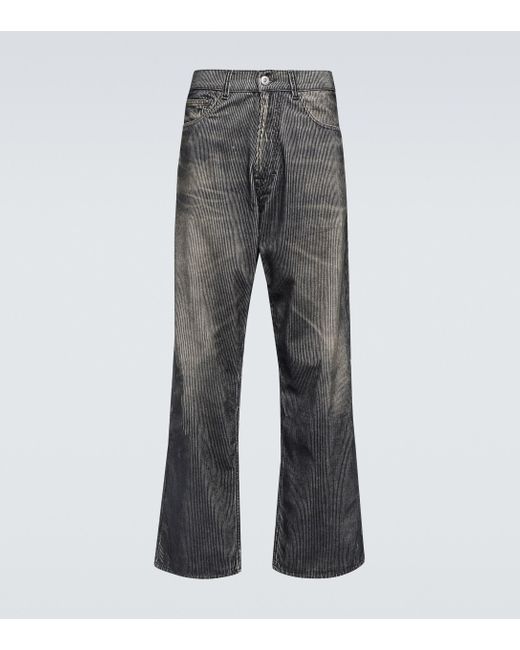 Our Legacy Third Cut Trompe L'oil Wide-leg Jeans in Grey for Men | Lyst UK