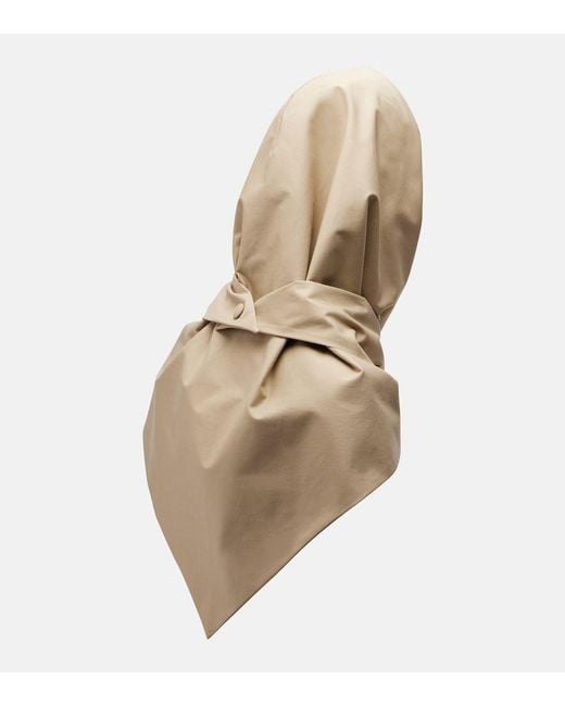 Nour Hammour Natural Cotton Canvas Hood