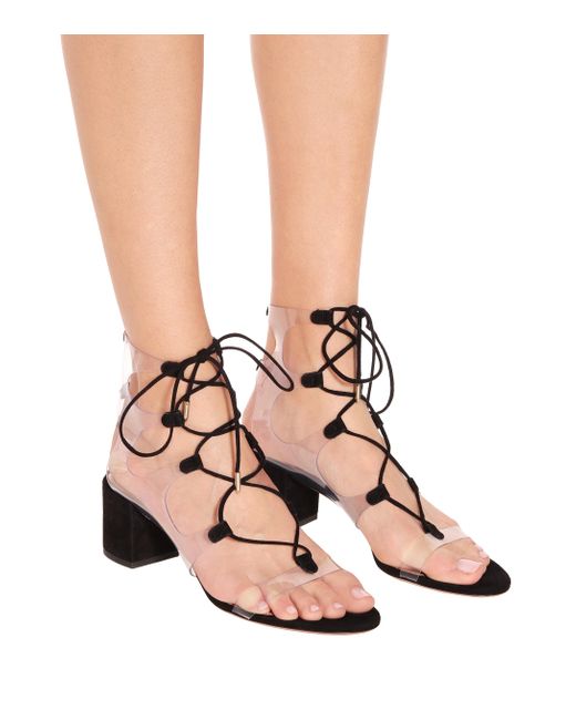 aquazzura pvc heels