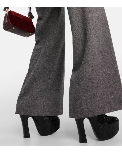 Pantalon droit en laine Vivienne Westwood en coloris Gray