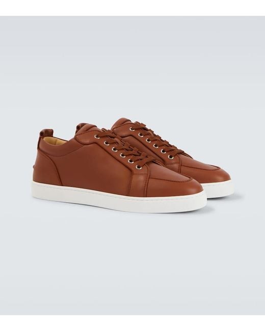 Christian Louboutin Sneakers Rantulow Orlato Aus Leder in Brown für Herren