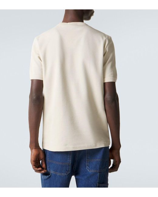 Prada Natural Logo Cotton T-Shirt for men