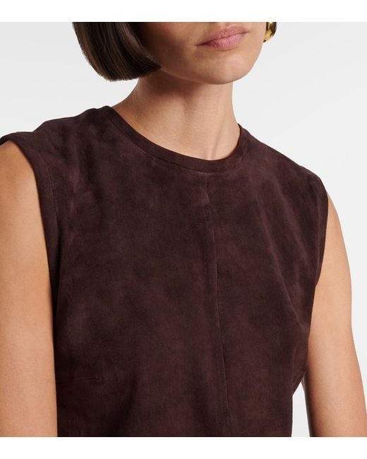 Stouls Brown Miuccia Suede Top