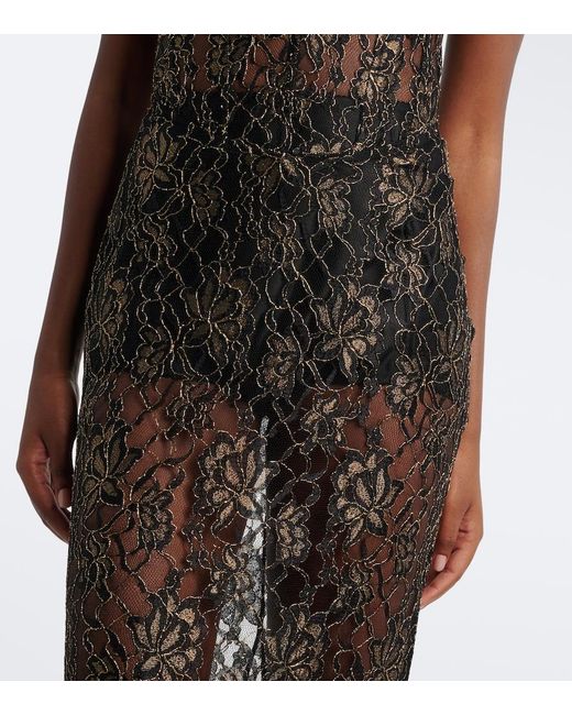 The New Arrivals Ilkyaz Ozel Black Evelyne Lace Bustier Gown