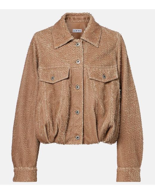 Loewe Brown Leather Jacket
