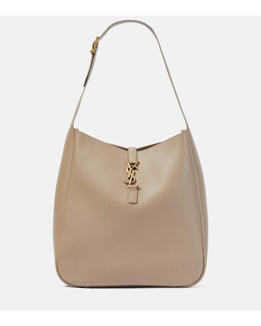 Saint Laurent Natural Schultertasche Le 5 A 7 Large Aus Leder