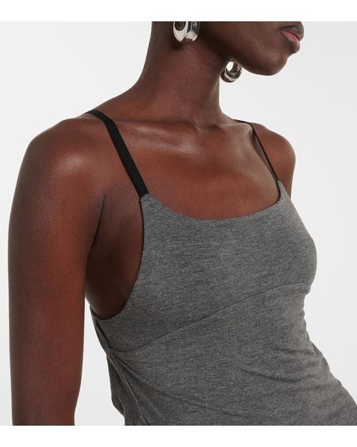 Abito Corto Asimmetrico di The Attico in Gray