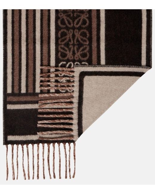 Sciarpa Anagram di Loewe in Brown