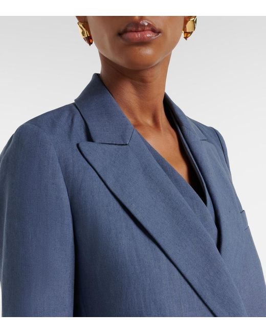 Blazé Milano Blue Everynight Linen Blazer