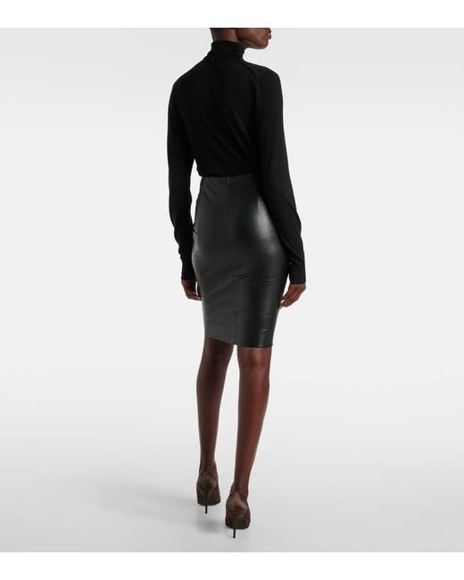 Wolford Gray Bleistiftrock Jenna Aus Lederimitat