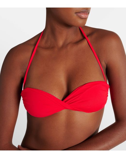 Haut de bikini bandeau Martinique Melissa Odabash en coloris Red