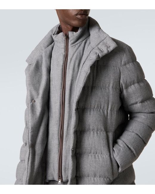 Herno Gray Down Coat for men