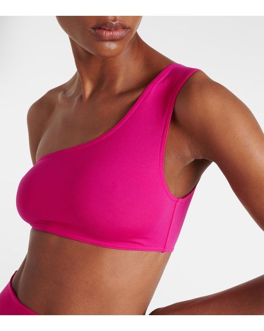 Eres Pink Symbole One-Shoulder Bikini Top