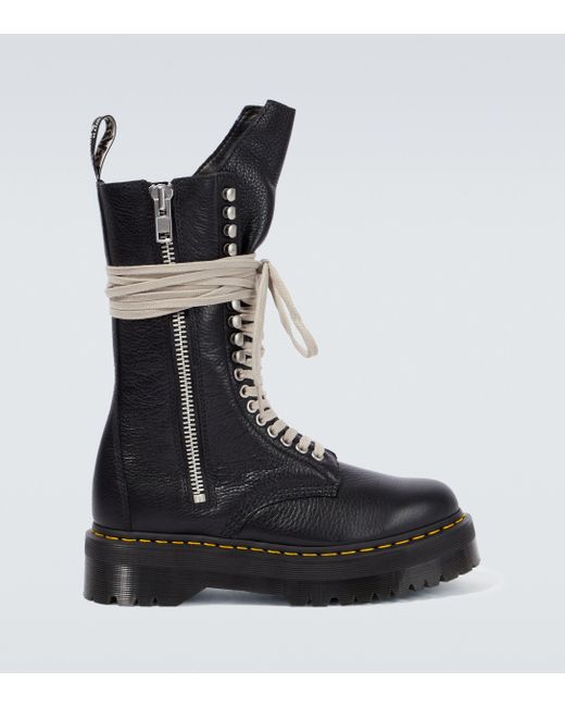 Rick Owens X Dr. Martens - Stiefeletten Rangers in Black für Herren