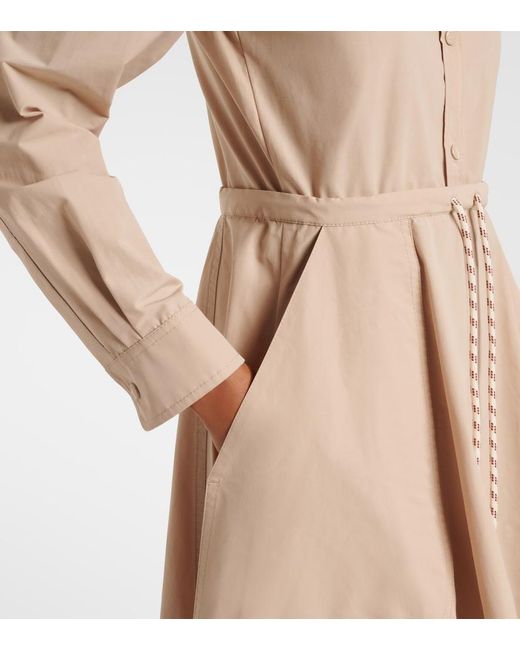 Moncler Natural Poplin Shirt Dress