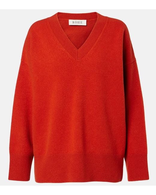 Rohe Red Pullover Aus Einem Wollgemisch