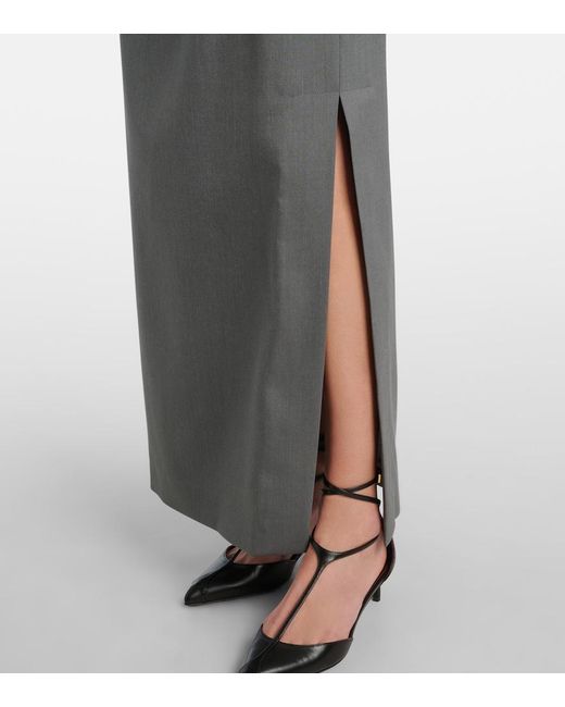 Max Mara Gray Wool Skirt