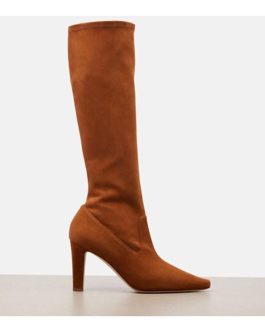 Manolo Blahnik Brown Pavisco Suede Knee-High Boots