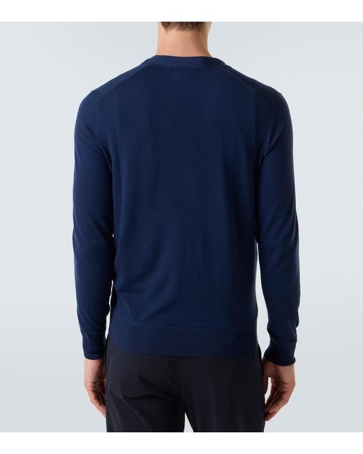 Tom Ford Blue Wool Cardigan for men