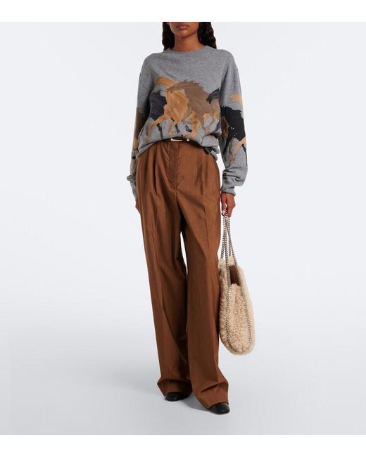 Stella McCartney Natural Falabella Medium Shoulder Bag