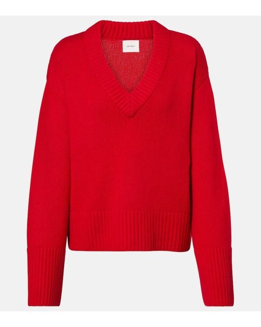 Lisa Yang Red Pullover Aletta Aus Kaschmir
