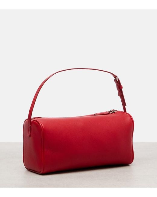 The Row Red '90S Small Leather Tote Bag