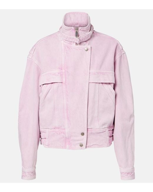 Isabel Marant Pink Joseline Denim Jacket